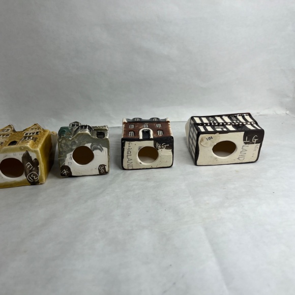 Vintage Mudlen End Studios Mini Ceramic Houses Made In England LOT 10 RARE - Picture 8 of 11